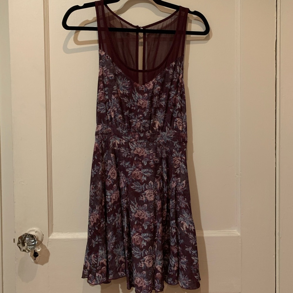 Illusion Back Floral Sundress